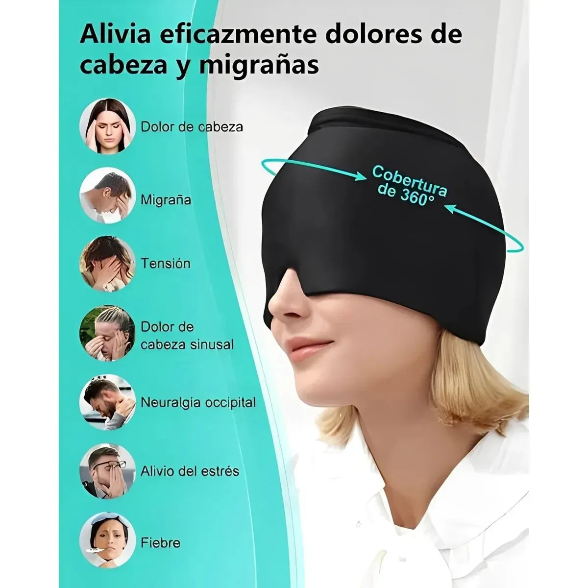 NeuroPress 360° - Gorro de Crioterapia Neural para Migraña